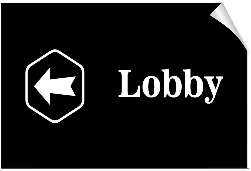 Lobby With Left Arrow Business Feature Department LABEL DECAL STICKER 8