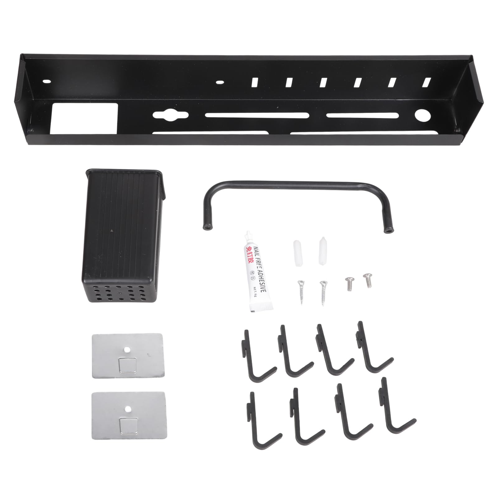 Xjdzineq Kitchen Wall Mountable Organizers Includes Storage Space Constructed From Sturdy Carbon Steel and PP Kitchen Counter Planner