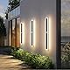 ANKBOY Außenwandleuchten mit Bewegungsmelder, LED Wandleuchte Aussen Wasserdicht IP65 Villa Wandlampe Lange, Anthrazit Metall Modern Aussenlampe Naturweiß 4500K für Gärten Garage (80cm)