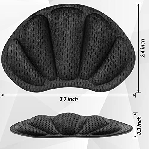 Image of Shoe Heel Inserts, 16 Pcs Mesh Self-Adhesive Heel Cushion Pads for Back of Heel, Heel Cushion Inserts Prevent Shoes Too Big for Women Men, Black