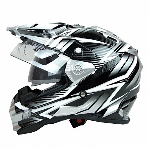 Casque de motocross GZZ intégral double lentille pour hommes taille S couleur E