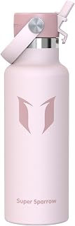 Super Sparrow Botella Agua Acero Inoxidable - Botella Termica - 350ml, 500ml, 750ml, 1L, 1.2L - Termo Sin BPA, Botella Agua Niños, para Deporte, Viaje, Escuela, Exterior, Oficina, Hogar