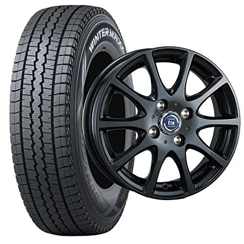 ダンロップSV01 145R12 6PR スタッドレスタイヤホイールセット