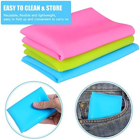 3 PCS A3 Large Silicone Mat, Outivity Non-Stick Baking Mat Sheet Washable Reusable Silicone Mat for Worktop Resin Placemat Mat Countertop Protector,Multipurpose Sheet, 40CM*30CM