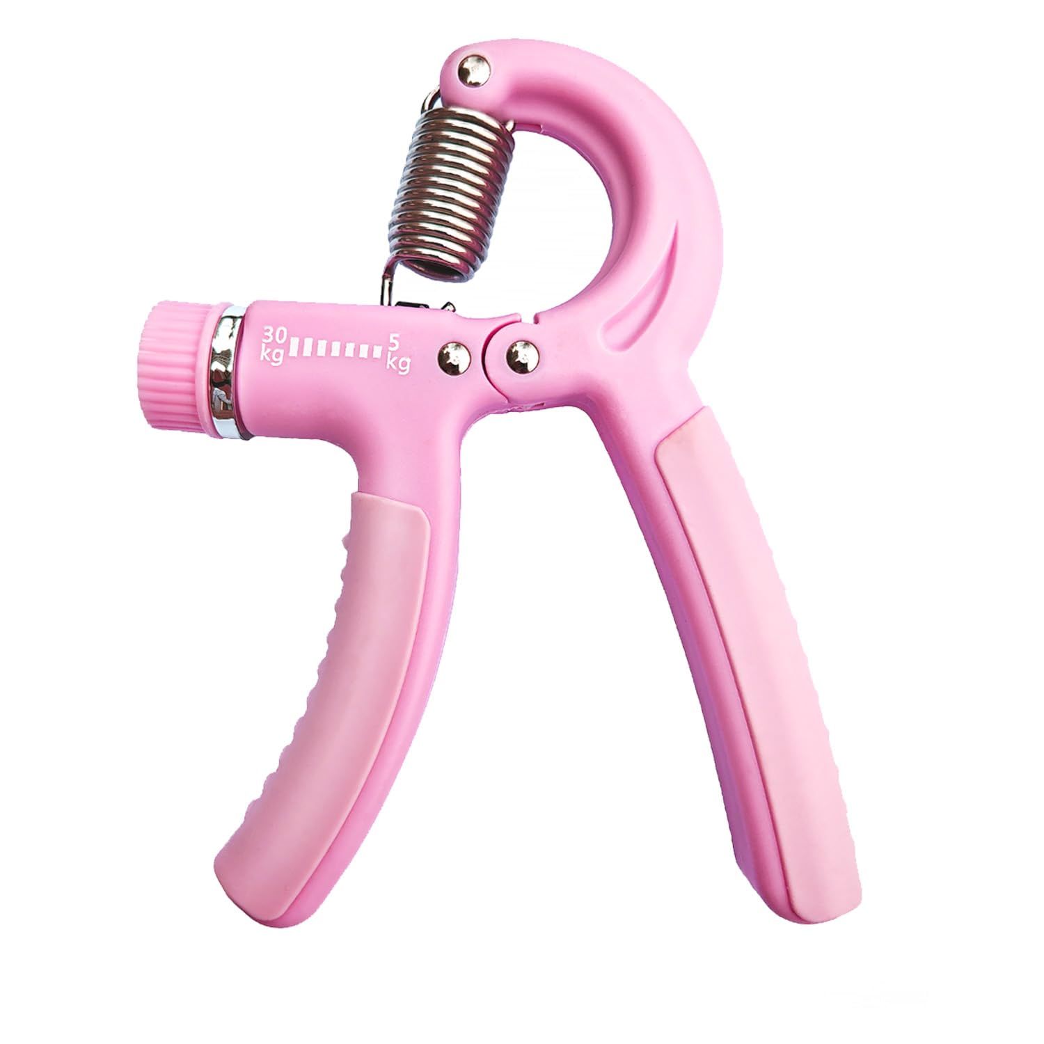 Pink Hand Grip for Kid Boys Girls Teenager Strength Trainer Number Counter Forearm Finger Wrist Gripper Exerciser 5-30kg Adjustable Stretcher Squeezer Workout