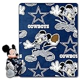 NORTHWEST NFL Dallas Cowboys Character Hugger Pillow & Silk Touch Throw Blanket Set, 40' x 50',...
