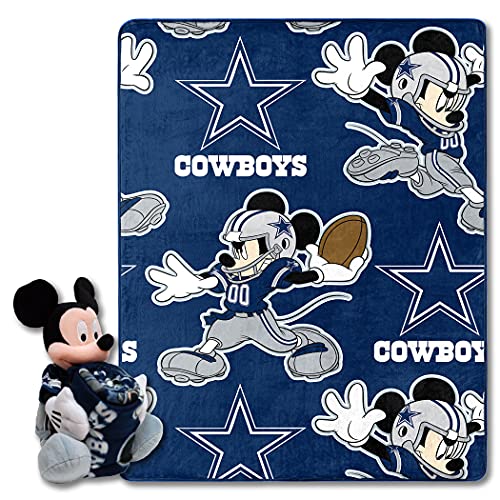 Image of Northwest NFL Unisex-Adult Character Hugger Pillow & Silk Touch Throw Blanket Set