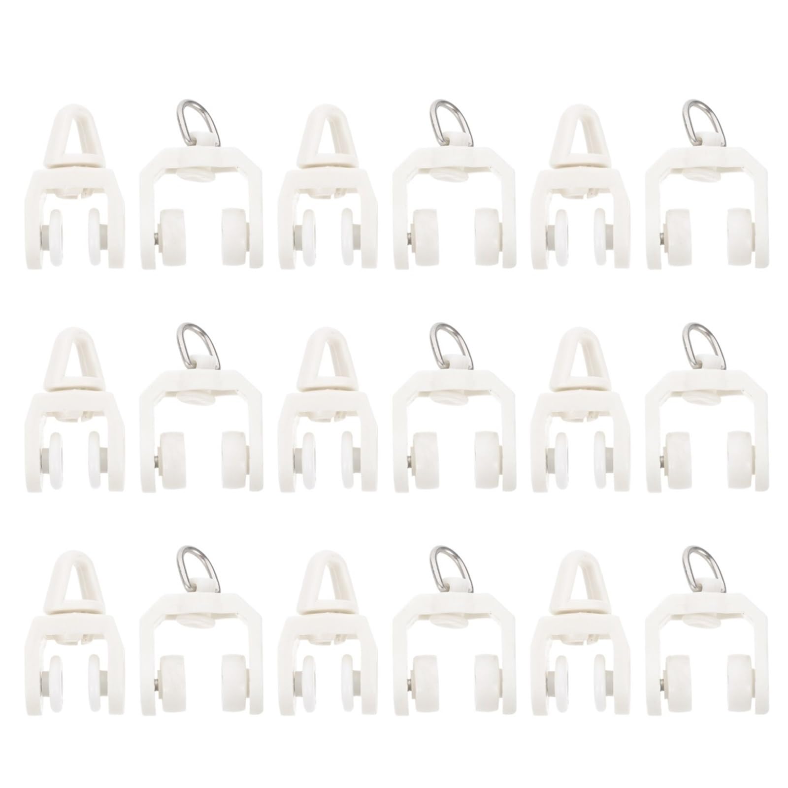 Xinglongs Curtain Track Rollers 50pcs Curtain Track Pulley Flexible Mute Glider Accessories For Window Shower Curtain Tracks
