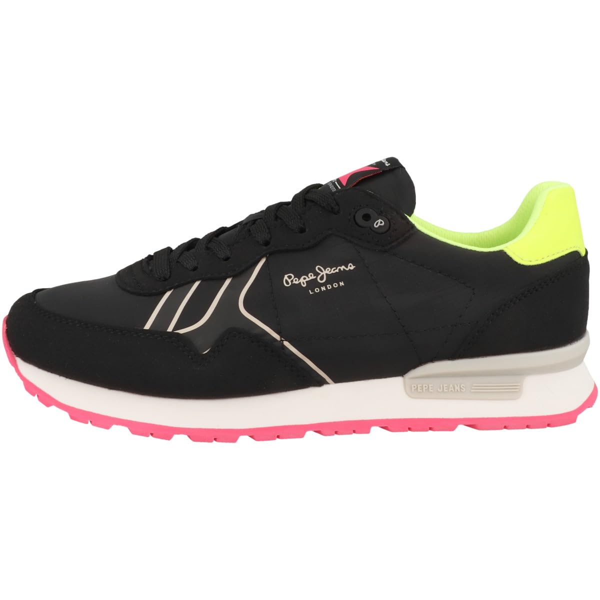Pepe Jeans Brit Neon W, Zapatilla Mujer