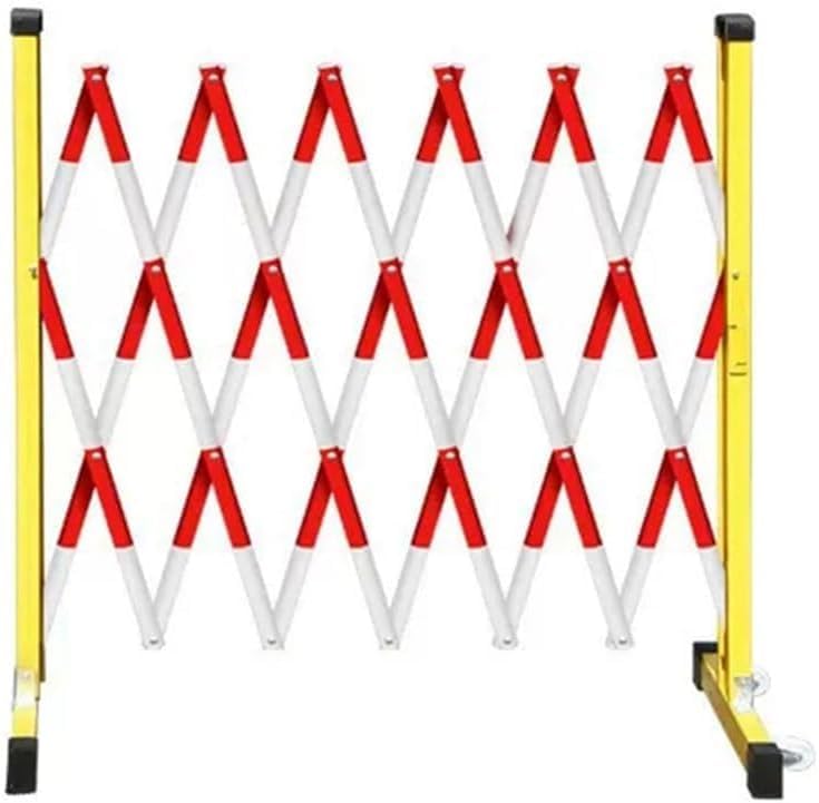 Tarifa De Jardín Expandible, Barricada Metálica Expandible Industrial Fácil De Montar con Ruedas, Puerta De Tarifa Móvil Flexible para El Control De Tráfico De Trabajo, L700cm/22.9ft
