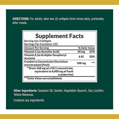 Herbal Plus, tabletas de arandano rojo Marca Nature´s Bounty (2)