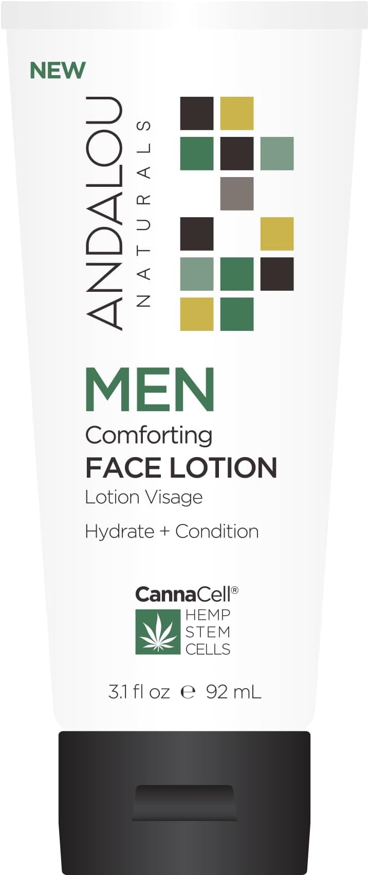 Andalou NaturalsCannaCell MEN Comforting Face Lotion, 3.1 Ounce