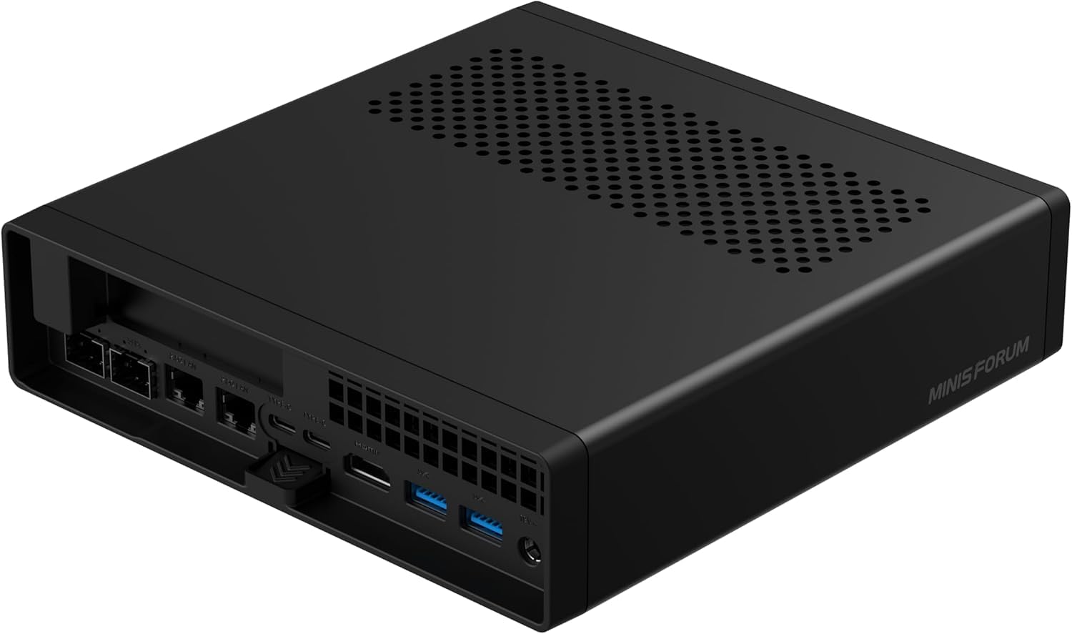 MINISFORUM MS-A2 Mini PC con AMD Ryzen 9 9955HX, 16 Núcleos/32 Hilos hasta 5,4 GHz, AMD Radeon 610M, 96 GB DDR5 RAM, 2 TB SSD PCIe 4.0, Dual LAN 2,5G, 2× 10G SFP+, HDMI, 2× USB4, Wi-Fi 6E, BT 5.2