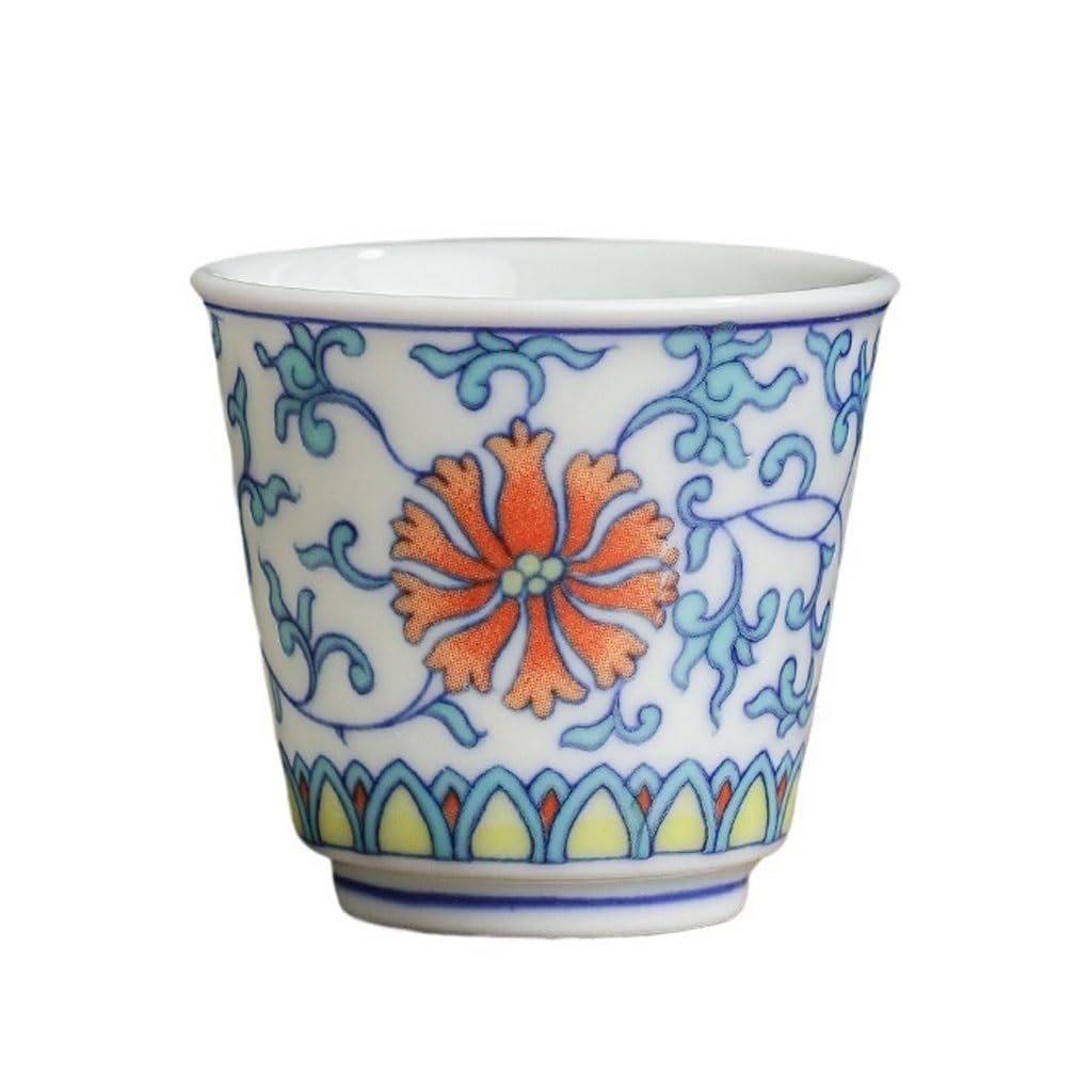 Filiżanka do herbaty chińska kuchnia filiżanka do herbaty właściciel domu kubek do herbaty ceramiczny pojedynczy kubek retro mały kubek do herbaty pojemnik do namaczania