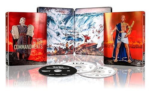 Los Diez Mandamientos Steelbook 1956 Cecil B. Demille The Ten Commandments 4k Uhd Blu-Ray Blu-Ray Los Diez Mandamientos Steelbook 1956 Cecil B. Demille The Ten Commandments 4k Uhd Blu-Ray Blu-Ray
