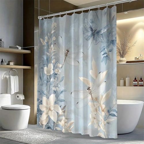 Rideau de douche grande taille imperméable anti-éclaboussures 198 cm - 3