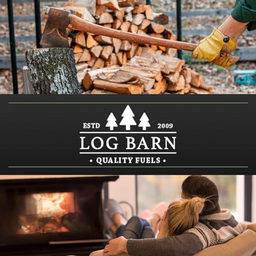 Log Barn Natürliche Anzündwolle - 500 Stück, Öko Anzünder Holzwolle für Holzöfen, Pizzaöfen, offene Feuer, Kaminanzünder und Grillanzünder - Echtes Log Barn Anfeuerholz (500 PC)