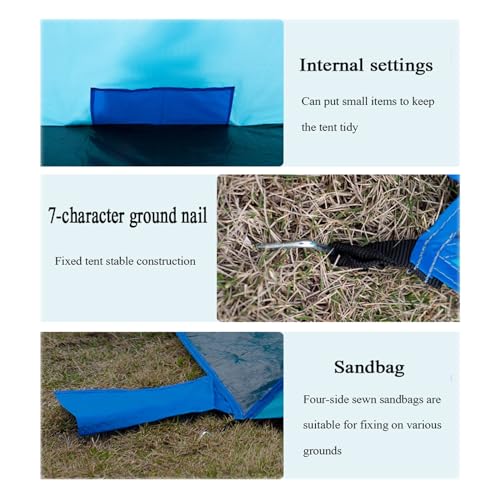Carpa portátil plegable para camping y playa miniatura 6