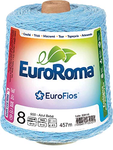 Euroroma 640900, Barbante 4/8 Fios, Multicolor