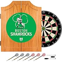 Algopix Similar Product 14 - VAF Boston Shamrocks Wood Dart Cabinet