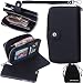 DRUnKQUEEn iPhone 6s Case, iPhone 6 Case, Premium Zipper Wallet Leather Detachable Magnetic Case Purse Clutch Removable Case with Black Flip Credit Card Holder Cover for iPhone6 iPhone6s
