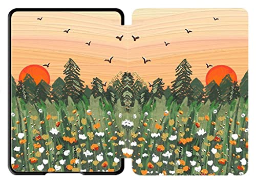 Sakenitly �J�o�[ �ɓK��Kindle Paperwhite �� 5/6/7 ���� (2012/2013/2015 �����A���f��: EY21&DP75SDI) �p�P�[�X�A�X�}�[�g�I�[�g�X���[�v/�E�F�C�N�y�ʖh�H PU �P�[�X�t��