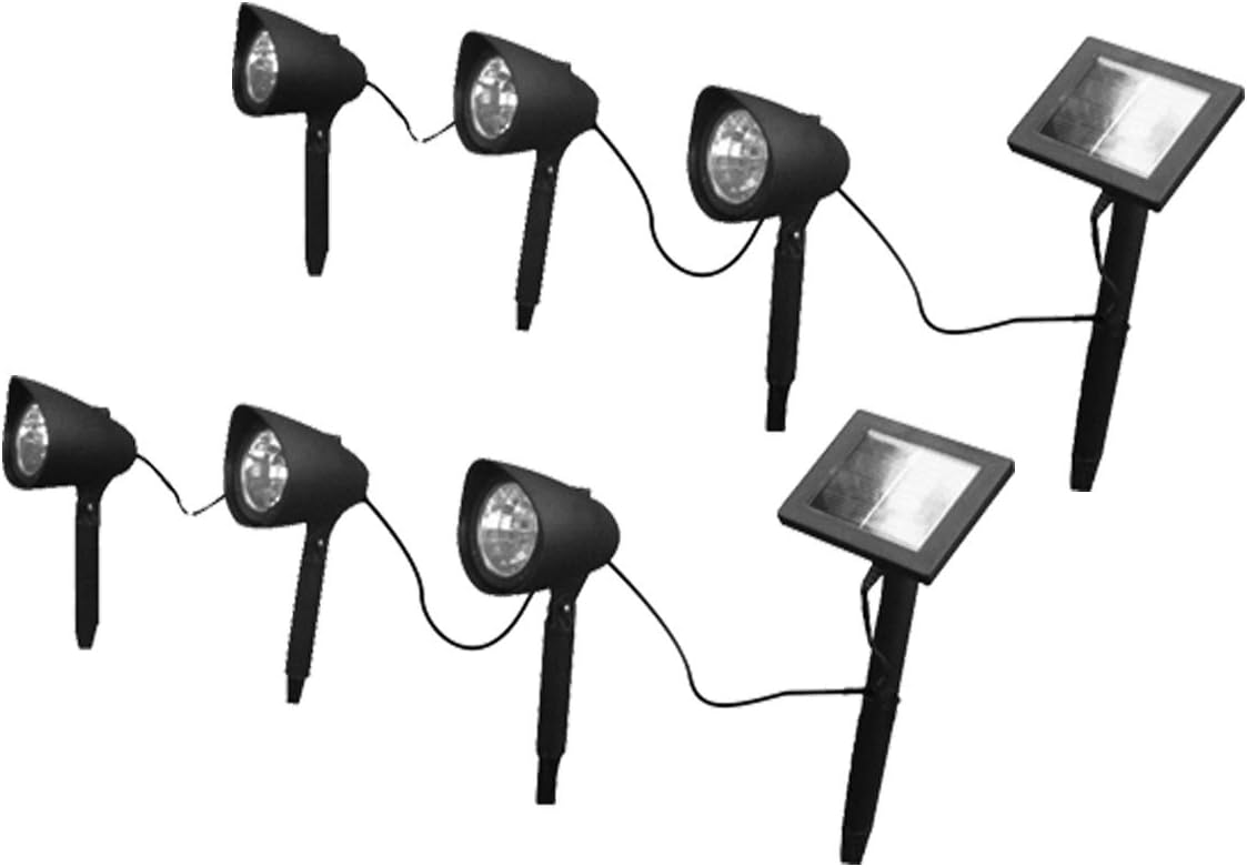 VSE02147 Plastic 12 Inch Multi-Spot Solar Light x6