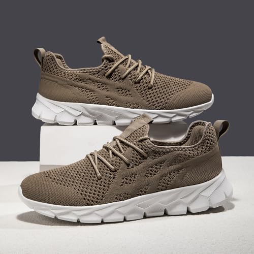Image of Running Shoes for Men Gym Tennis Athletic Walking Shoes Non Slip Lightweight Breathable Sports Mesh Fashion Work Sneakers Casual Workout Trianer