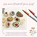 Creative Set - Sag's with Flowers - Floral Messages on Stones with Instructions Book and Material: Box, Book (32 Pages, DIN A5, Softcover), 3 Stones, 4 Markers with 2 Tips in Red, Orange, Green, Black