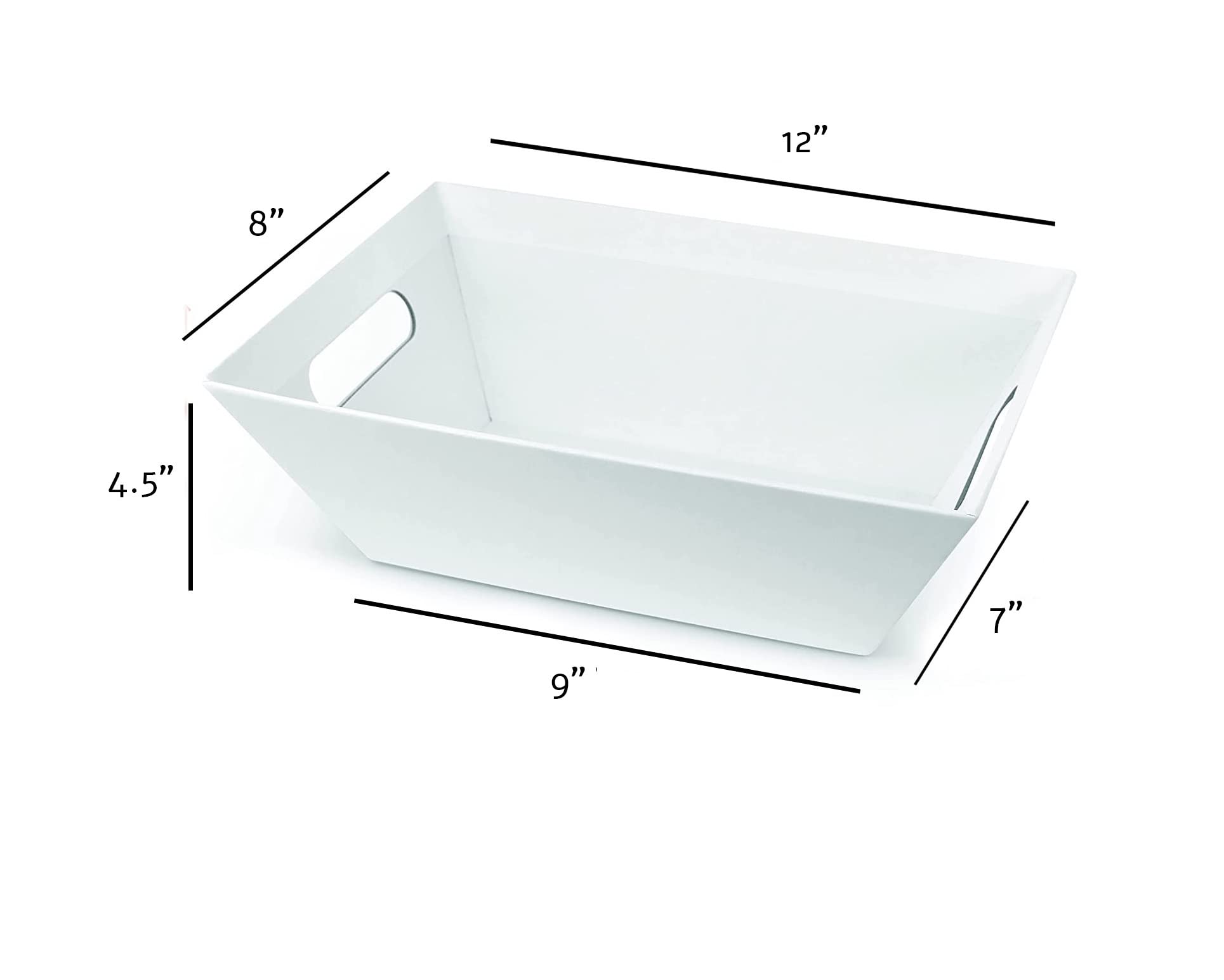 Amazon.co.jp: Upper Midland製品 [5個パック] 大きな白いバスケット 