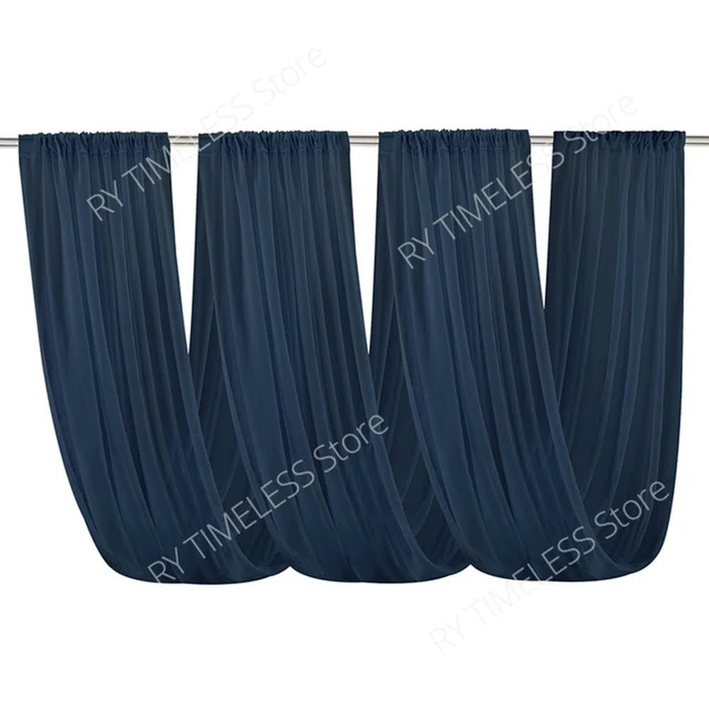 PLQWMR Wedding Ceiling Decor - Chiffon Tulle Draping Fabric for Ceremony and Reception, Sheer Ceiling Drapes for Elegant Party and Event Decoration