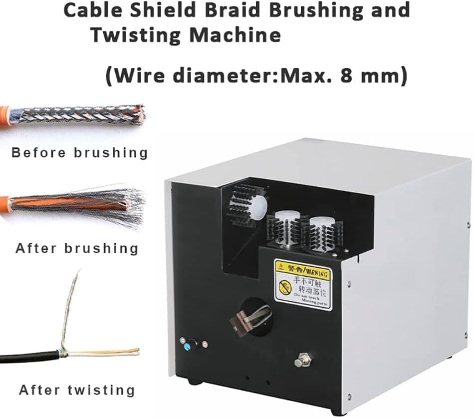 Máquina de torsión y cepillado de alambre, herramientas de pelado y corte de cables, máquina peladora automática de cables, equipo de separación y trenzado de cables.