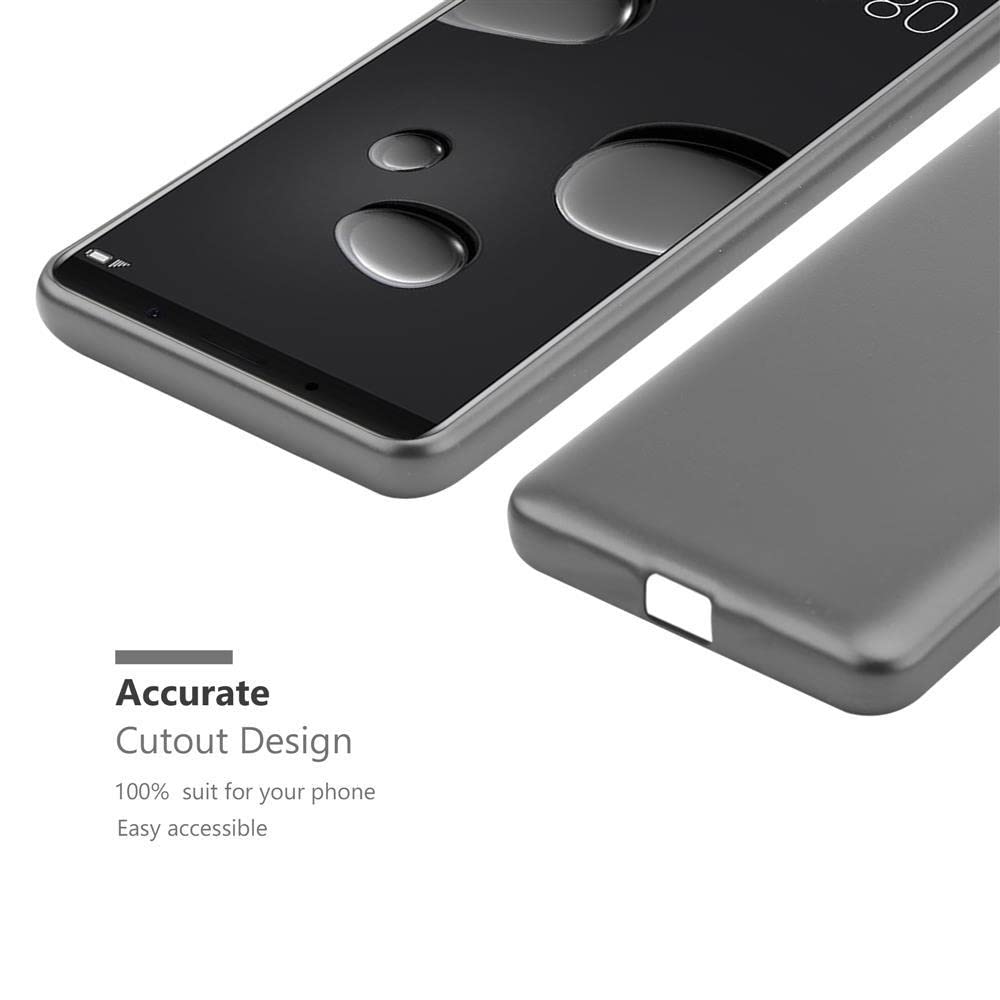 Cadorabo Funda para Huawei Nova Plus en Metallic Plateado - Cubierta Proteccíon de Silicona TPU Delgada e Flexible con Antichoque - Gel Case Cover