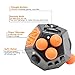 VCOSTORE Dodecagon Fidget Toys Cube - 12 Sided Fidget Toy Depression Anti,Stress and Anxiety Relax Great Fidget Toys for Adults Kids with OCD,ADD, ADHD, Autism(Black Orange)