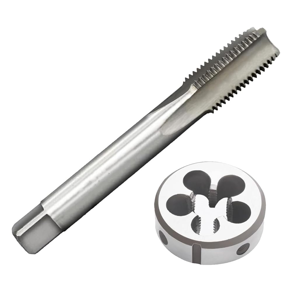 Qbkohphifm Metric Tap And Die Set, M14 X 1.5Mm Machine Tap Die Set, As Shown High Speed Steel Thread Tap And Round Thread Die
