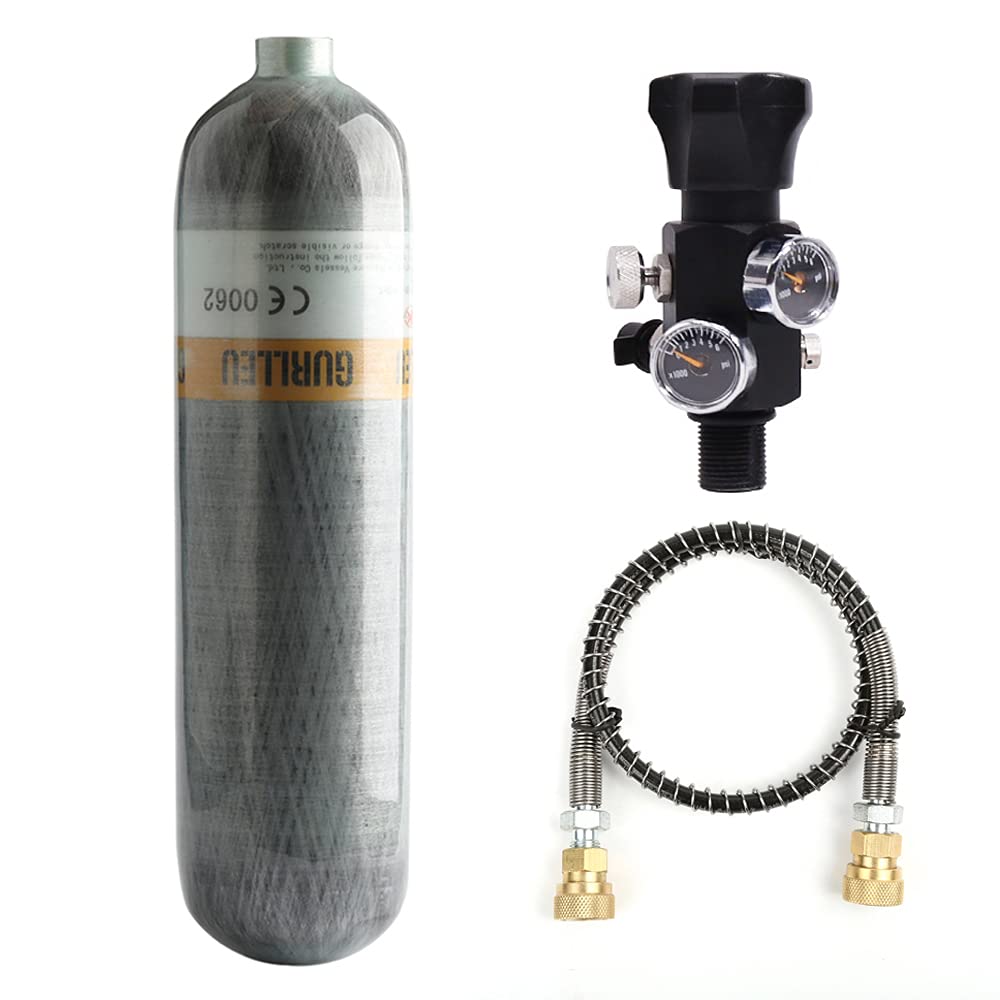 Acecare 1.1L Carbon Fiber PCP Air Tank - 300bar CE Certified Paintball Tank 477568