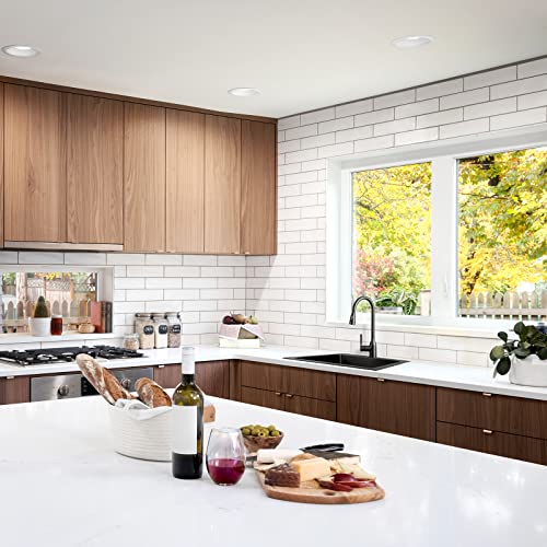 Burchain 17 X 15 Inch Drop In Kitchen Sink Top Mount Bar Sink 16 Gauge Stainless Steel Single Bowl Workstation With Sink Protector (Black) #TOP6