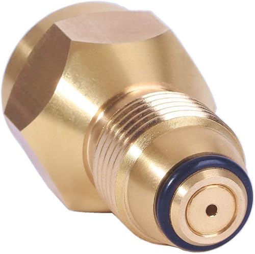 Vista 2 de DozyAnt adaptador universal para relleno de garrafa de propano, desechable, el más seguro. Accesorio de válvula reguladora 100% sólida para todos