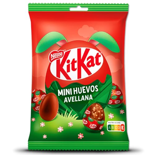 KITKAT Mini Huevos Avellana- Chocolate con Leche con Relleno Crujiente,
