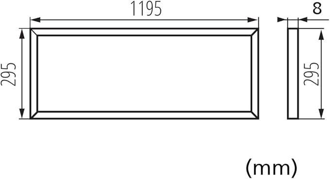 VBLED VBLED© Plafondlamp ledpaneel 120 x 30 cm 36 W neutraal wit 4000 K plafondlamp met PMMA lichtgeleider aluminium behuizing met wit gelakt frame. photo 2