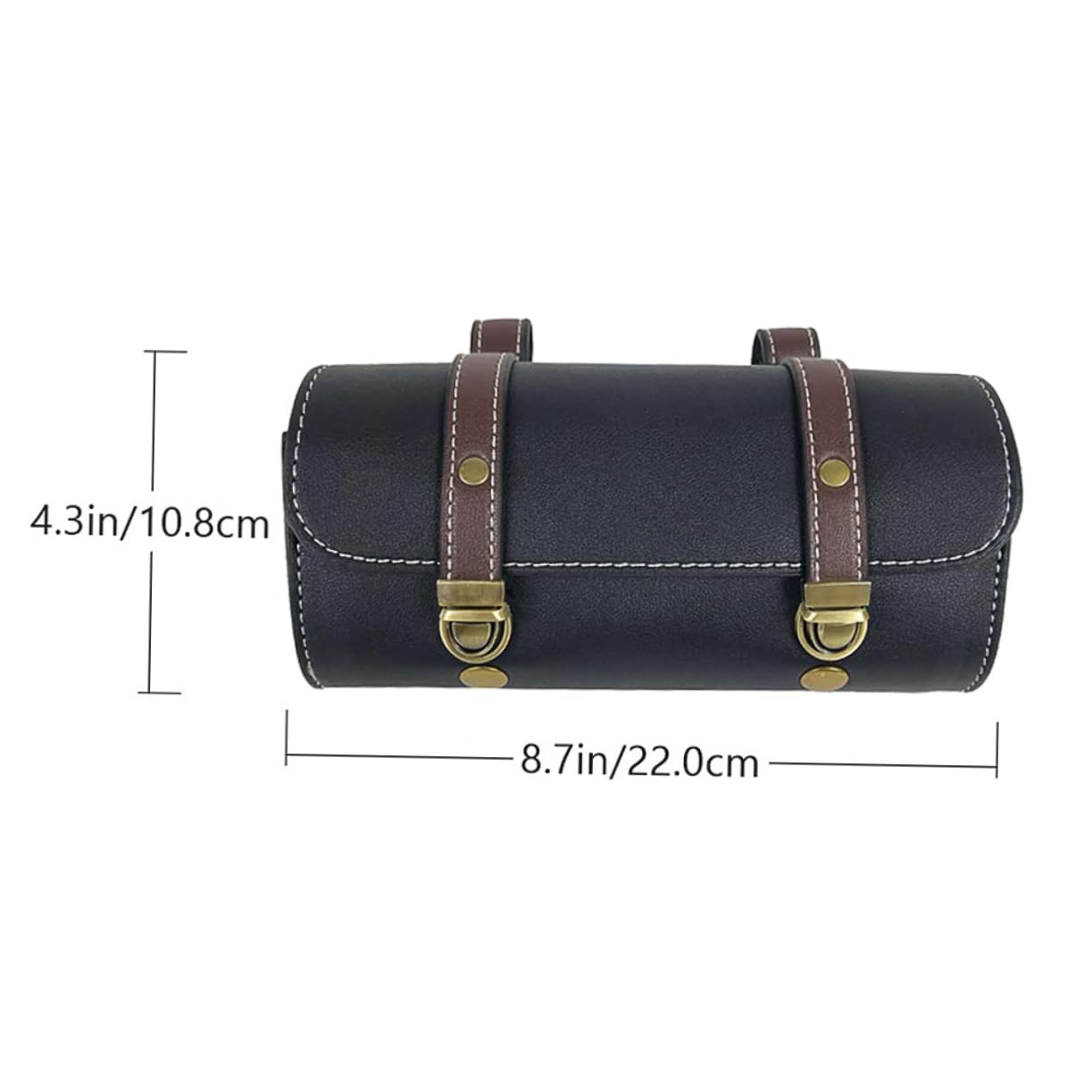 Borsa Laterale Moto in Pelle Resistente Fibbia a Sgancio Rapido, Borsa Portatile Posteriore Per Bici e Scooter Elettrici, Per Trasporto Attrezzi e Uso Automobilistico