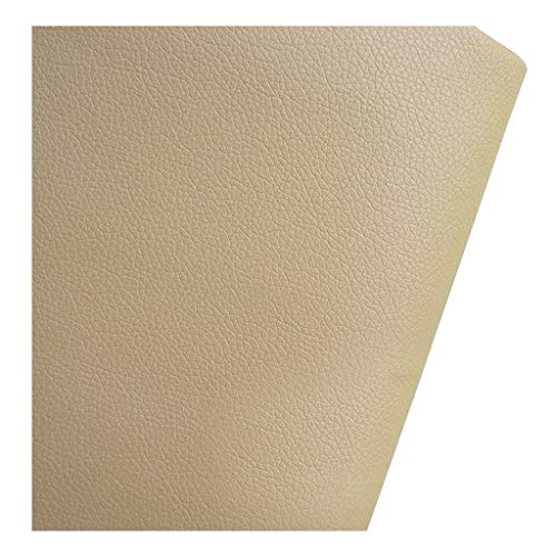 Cuir synthétique litchi crème 1.4x10m pour travaux de couture