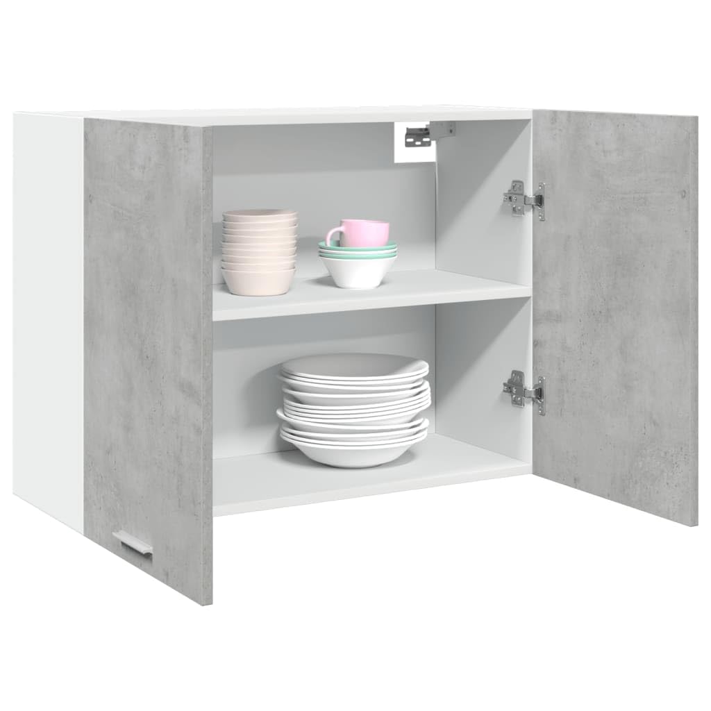 vidaXL Armoire Suspendue Lyon Gris béton 80 x 31 x 60 cm Bois d'ingénierie