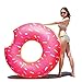 Produktbild Samione Schwimmring, Aufblasbarer Donut Schwimmring Pool Party Riesen Schwimmring aufblasbar - Rosa
