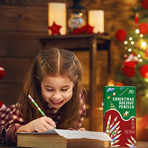 Lápices de Navidad Aodaer 72 piezas con diseño variado miniatura 7