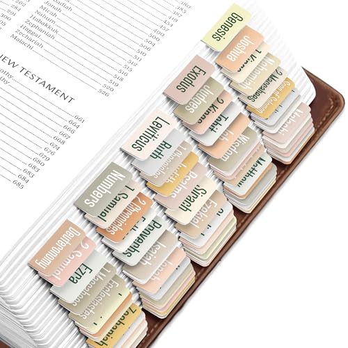 EssexWares – Catholic Boho Solid Color Bible Tabs for Old