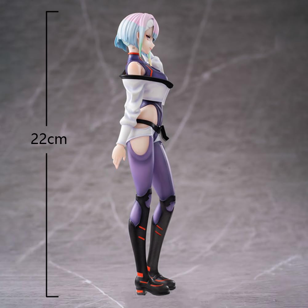 David Martinez Figur Lucy Standbild Rebecca Action, 1/7 Skala Anime Figur Lucyna Kushinada Modell Sammlerstück Desktop-Display Dekoration Geschenke für Fans