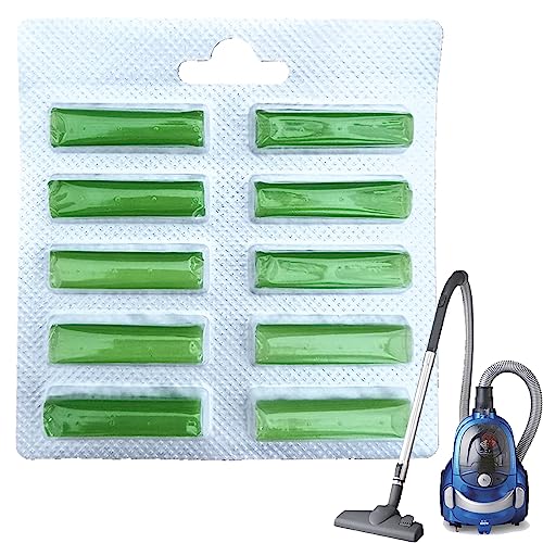 Retoo 10 ambientadores verdes para aspiradora, ambientadores para aspiradora, perfume, desodorante para todas las bolsas de aspiradora, por ejemplo, Vorwerk, Miele, Siemens, Bosch, Electrolux