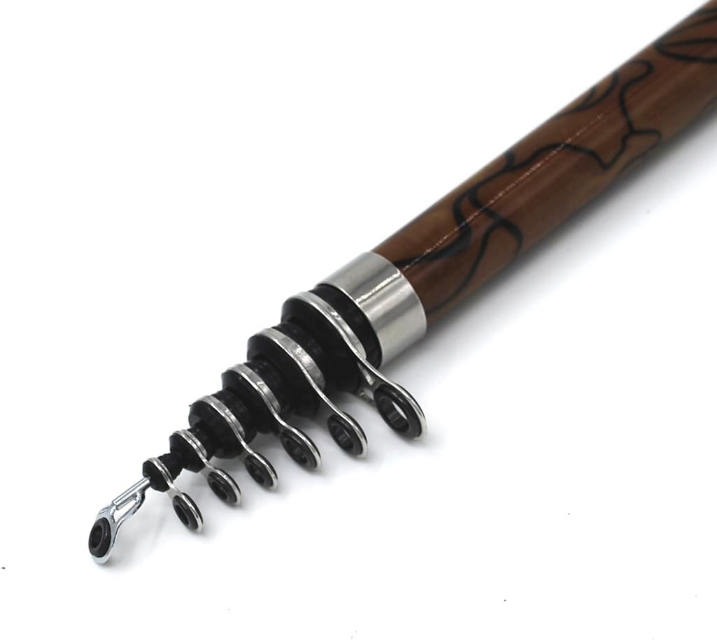 HOSHINO Spinning Rod Carbon Fiber Boat Saltwater Telescopic Casting Fishing Rod H6 (2.4M/7.87FT)