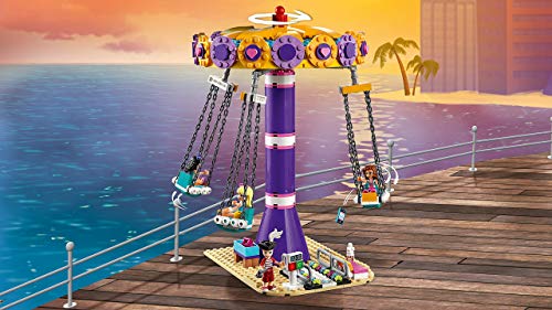 LEGO Friends - Muelle de la Diversión de Heartlake City Nuevo set de construcción con Barco Pirata de juguete y Numerosas Atracciones, incluye Mini muñecas (41375)